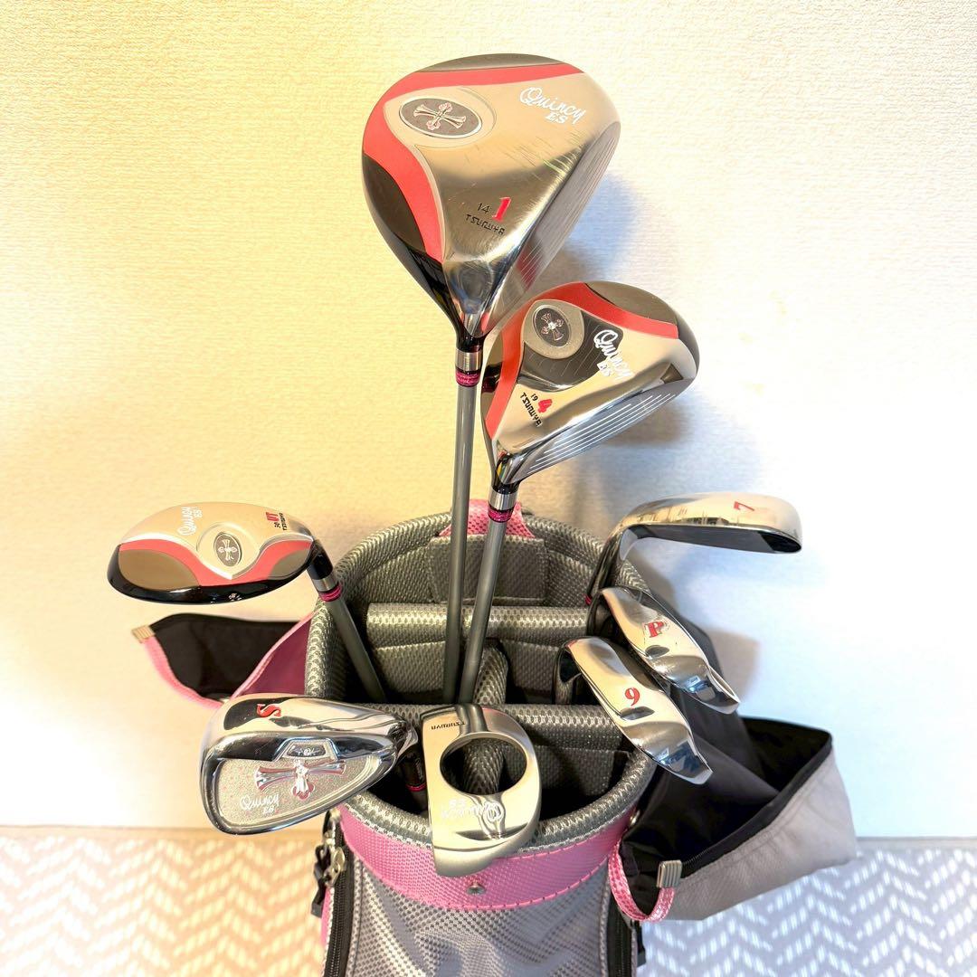 Quincy クインシーES レディース ゴルフクラブ8本セット つるやゴルフ