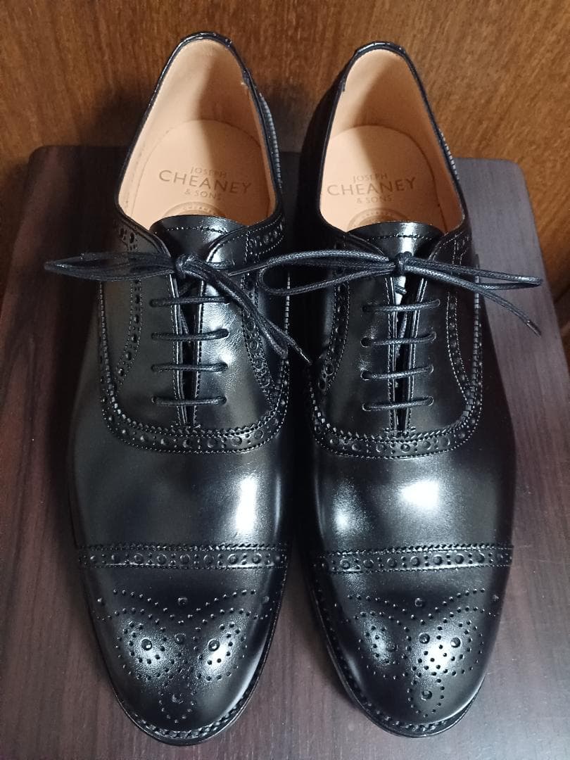 新品未使用 チーニー ウィルフレッド 黒 26cm 7.5F