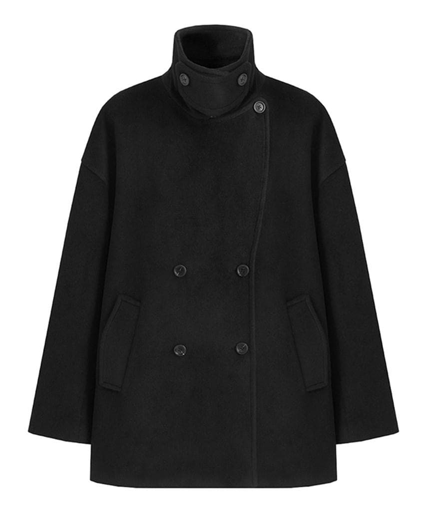 fssnb】FanoStudios スタンドネック ベーシックハーフコート・L - メルカリ