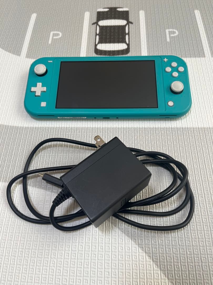 Nintendo Switch Lite ターコイズ 本体 電源ケーブル 箱無し Nintendo Switch Lite 本体 ターコイズ 充電器あり Nintendo Switch