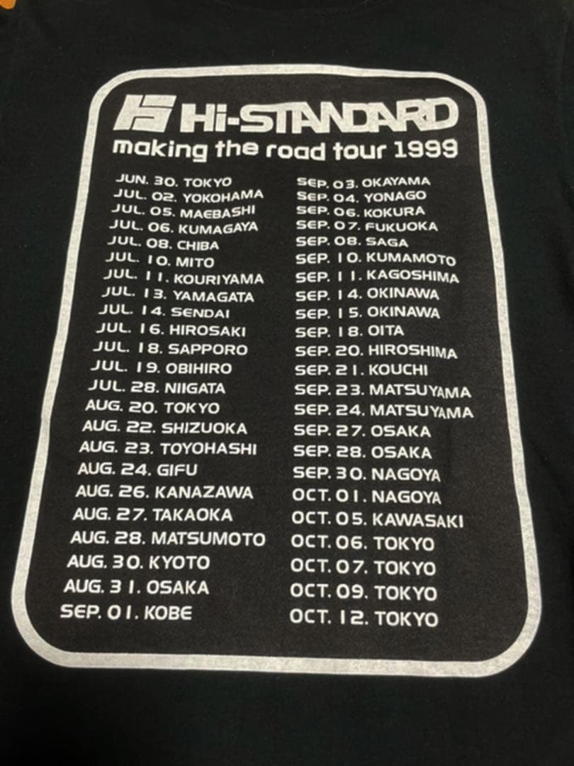 激レア 新品》LIVE ツアー Tシャツ Hi-standard ブラックS - メルカリ