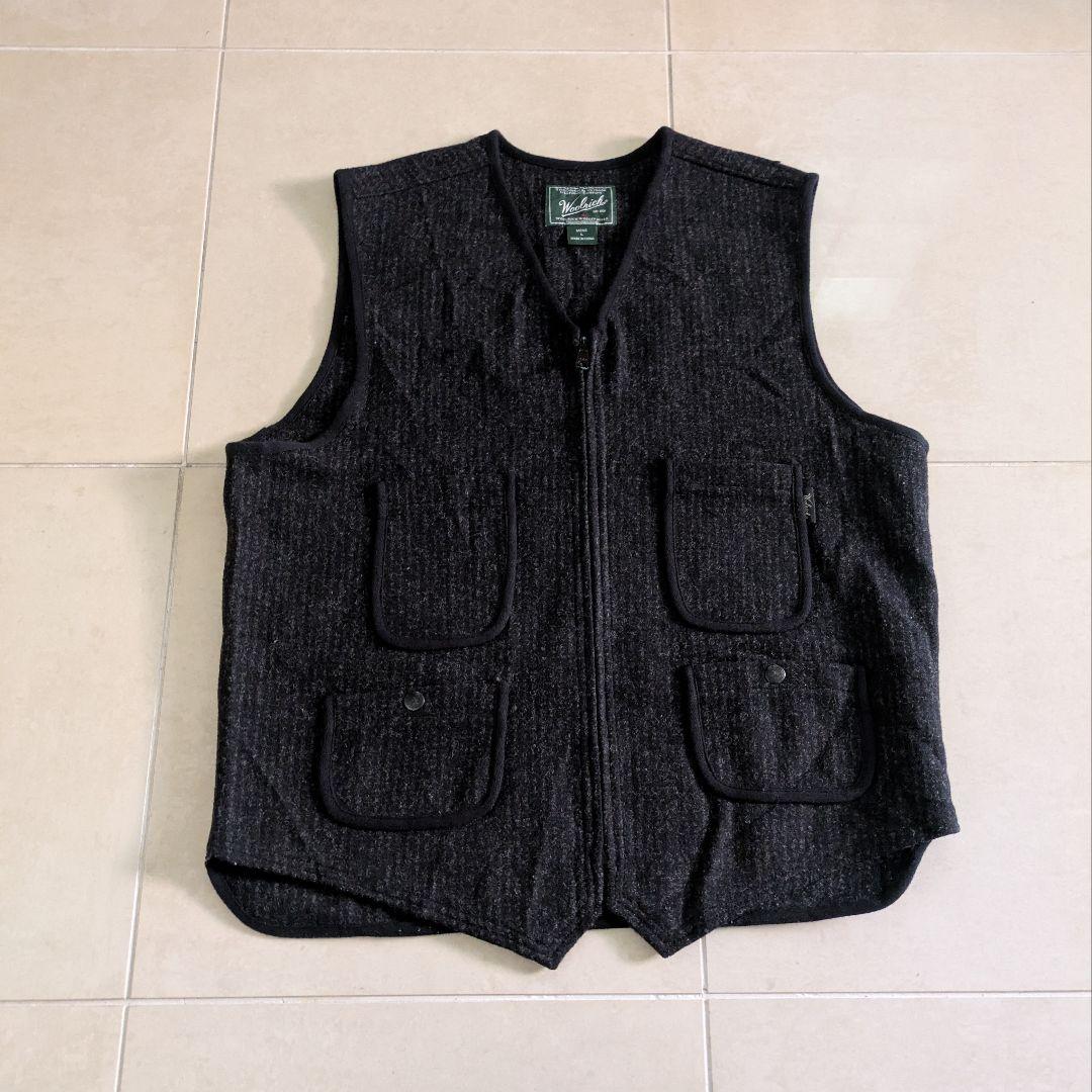 WOOL RICH ウールリッチ ベスト ブラウンズビーチ ビーチクロス L