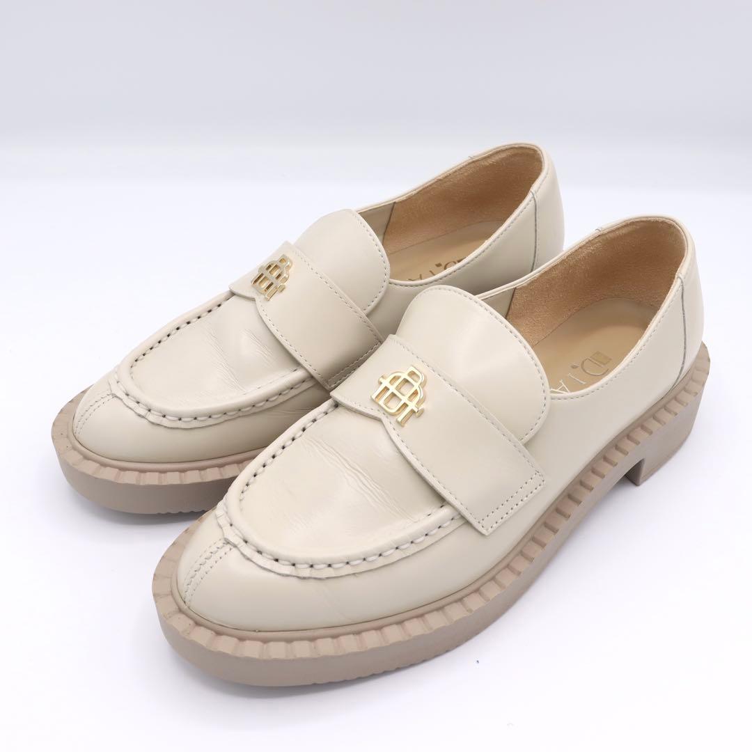 LILY様専用 美品 DIANA ダイアナ グレー 厚底 ローファー 22cm - メルカリ