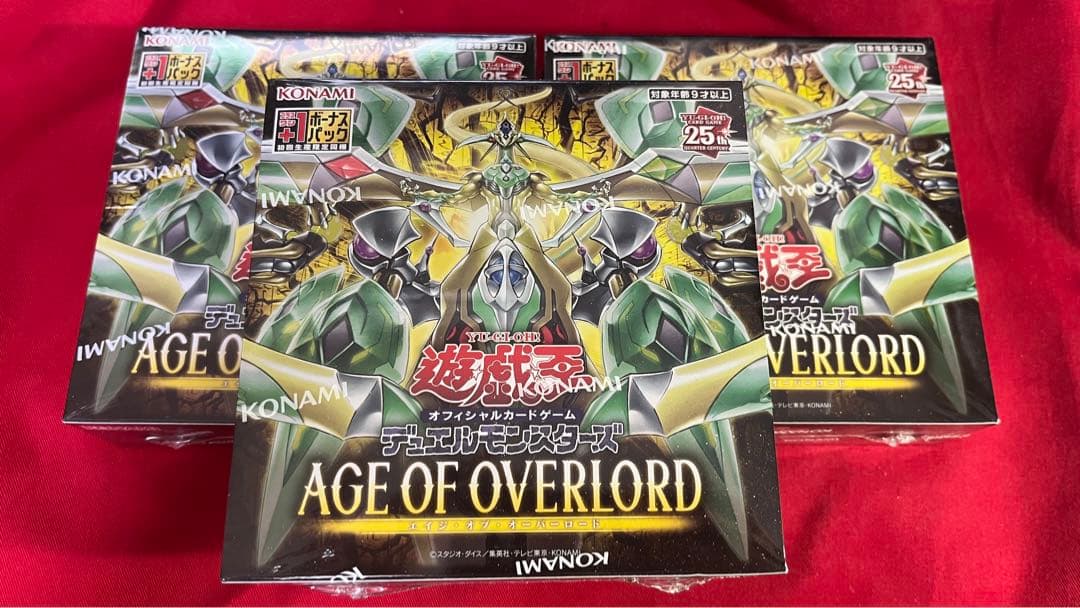 遊戯王AGE OF OVERLORD 4BOX シュリンク付き