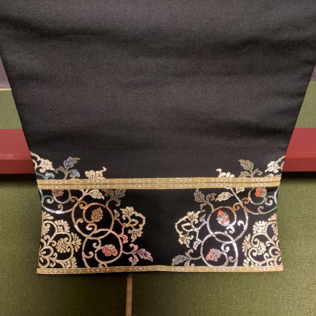 龍村平蔵裂「御物平脱錦」黒地 花柄刺繍 袋帯 高島屋 - メルカリ