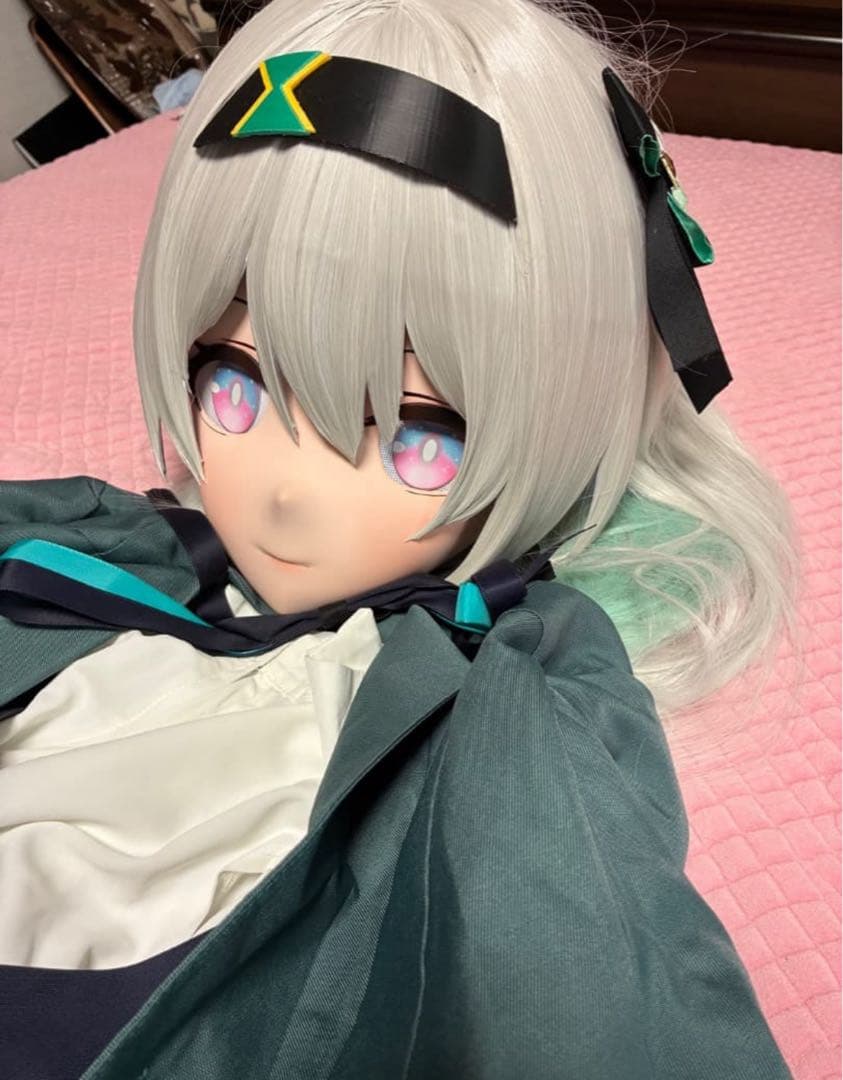 Round08　全頭面　鍵つき 衣装付　 ホタル コスプレ　マスク