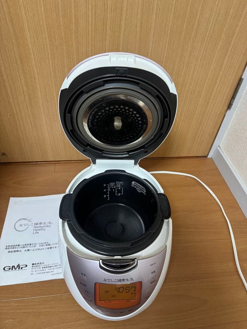 なでしこ健康生活 炊飯器 高圧力ヒーター式加熱式加熱 CRP-N0610N