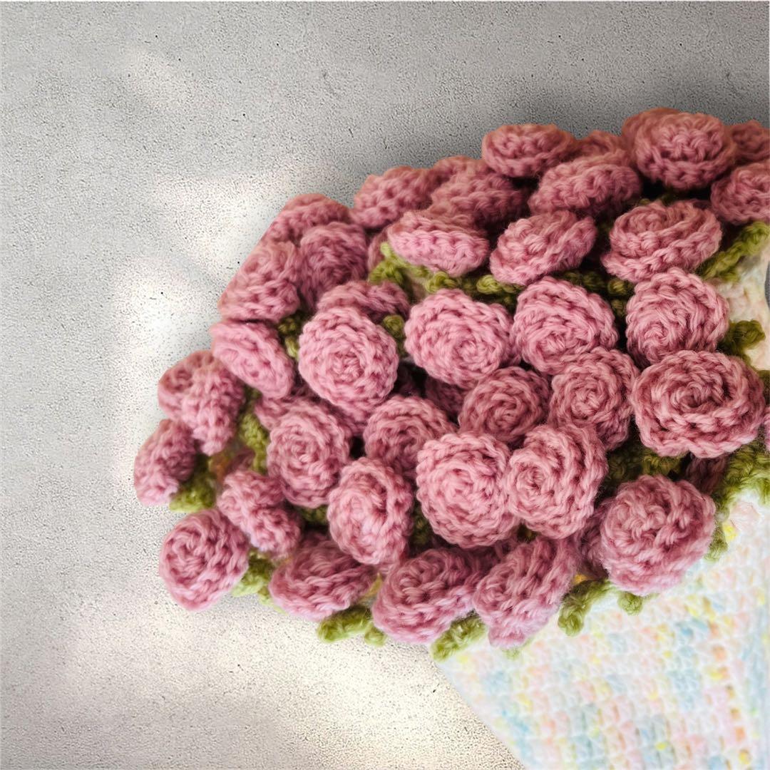 花束ブランケット バラ ピンクローズ ブーケ ストール - メルカリ