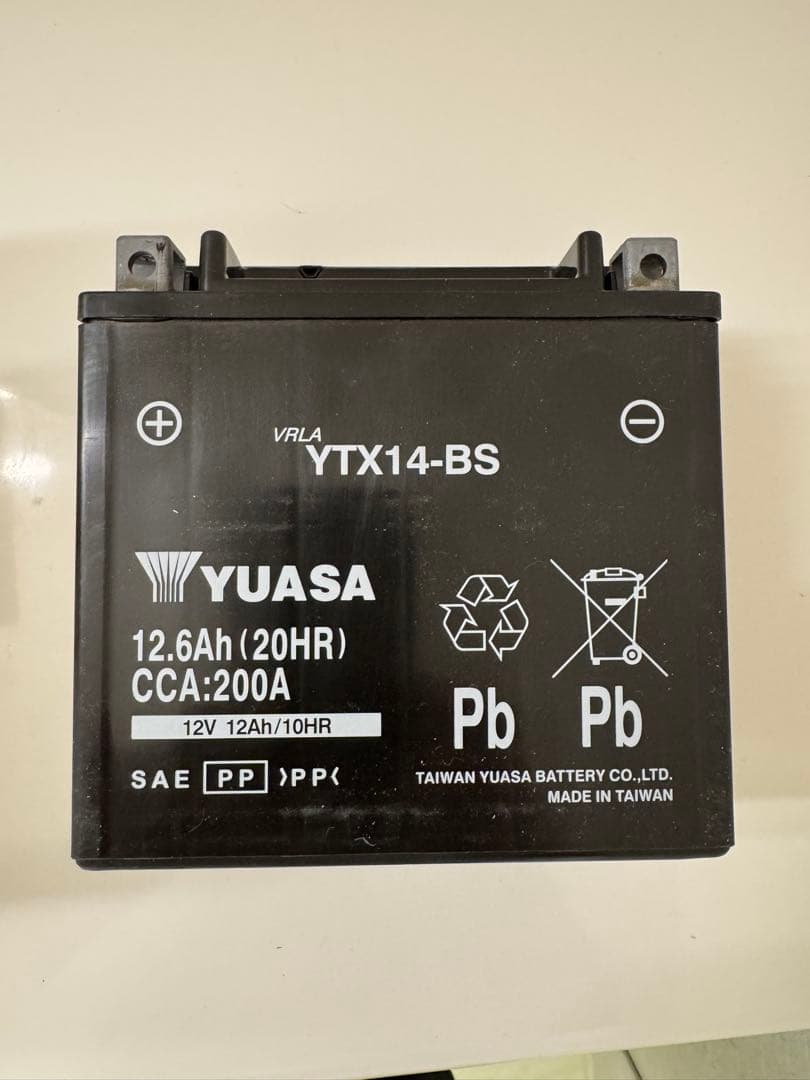 YUASA YTX14-BS バッテリー 12V 12.6Ah