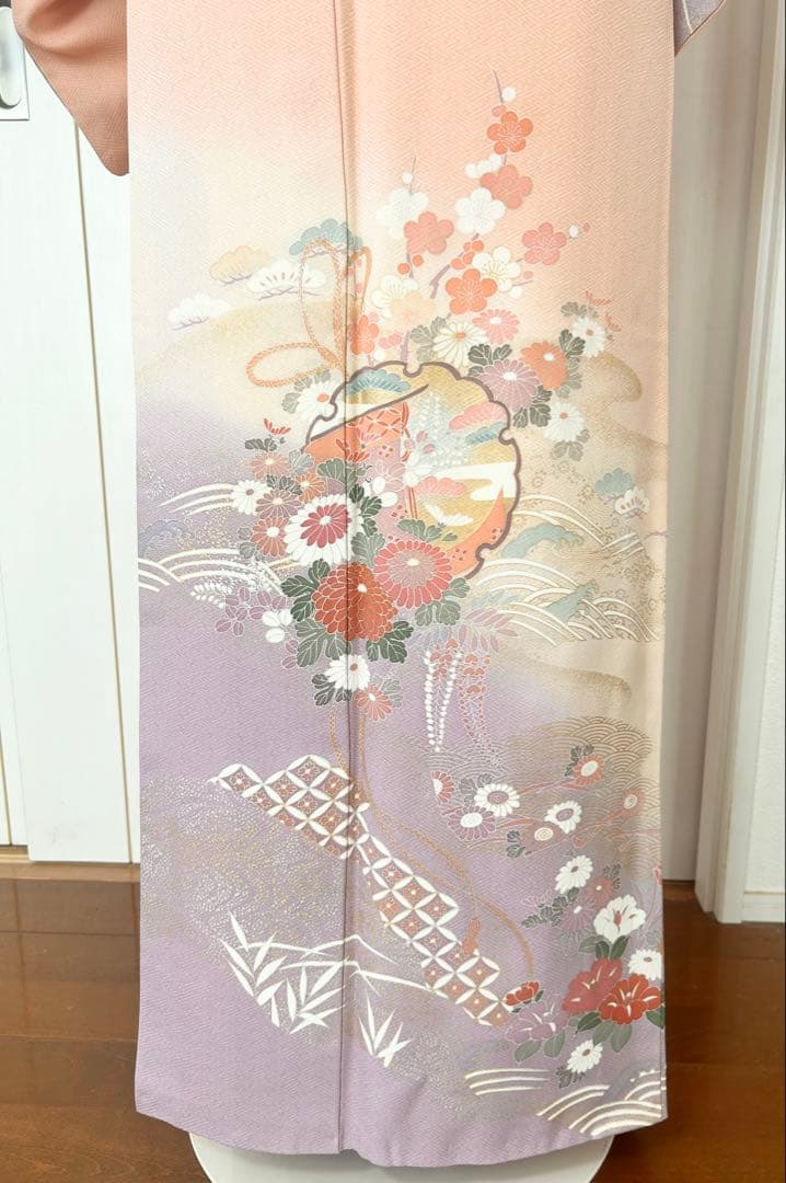 美品 バチ衿 正絹訪問着 フルセット4点 入学式 七五三 お宮参り - メルカリ