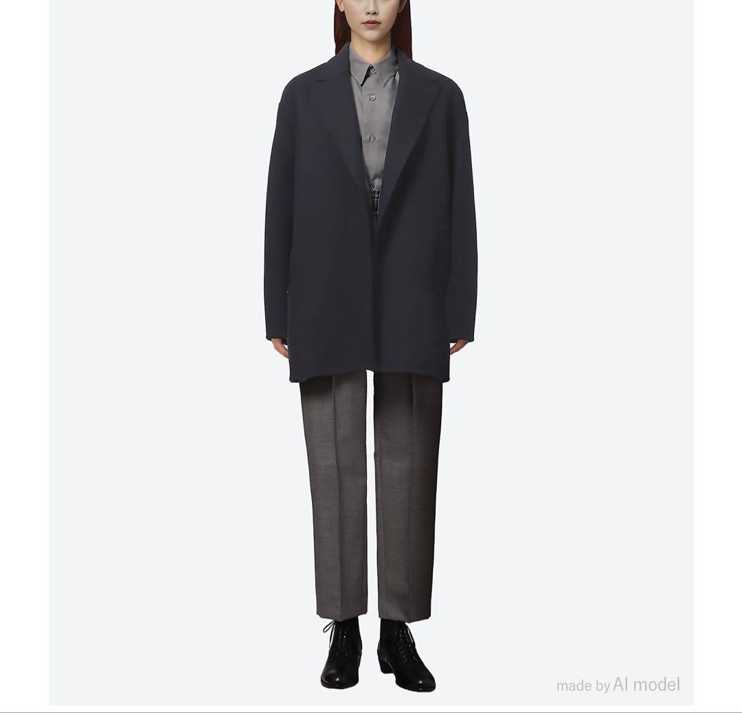 新品タグ付POSTELEGANT ポステレガント ウールリバー ショートコート