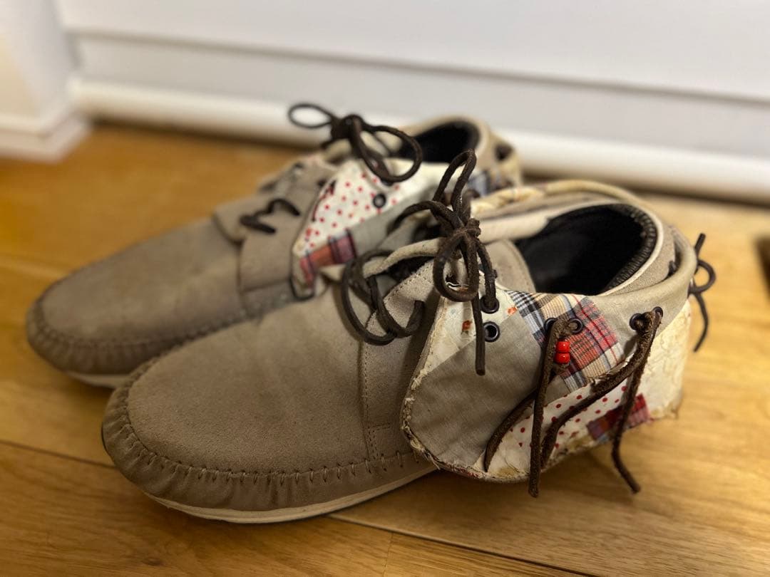 visvim fbt パッチワークベージュ スエード モカシン　サイズ10 楽天市場】visvim ビズビム サイズ:26.0cm 22SS FBT LHAMO-FOLK ディア