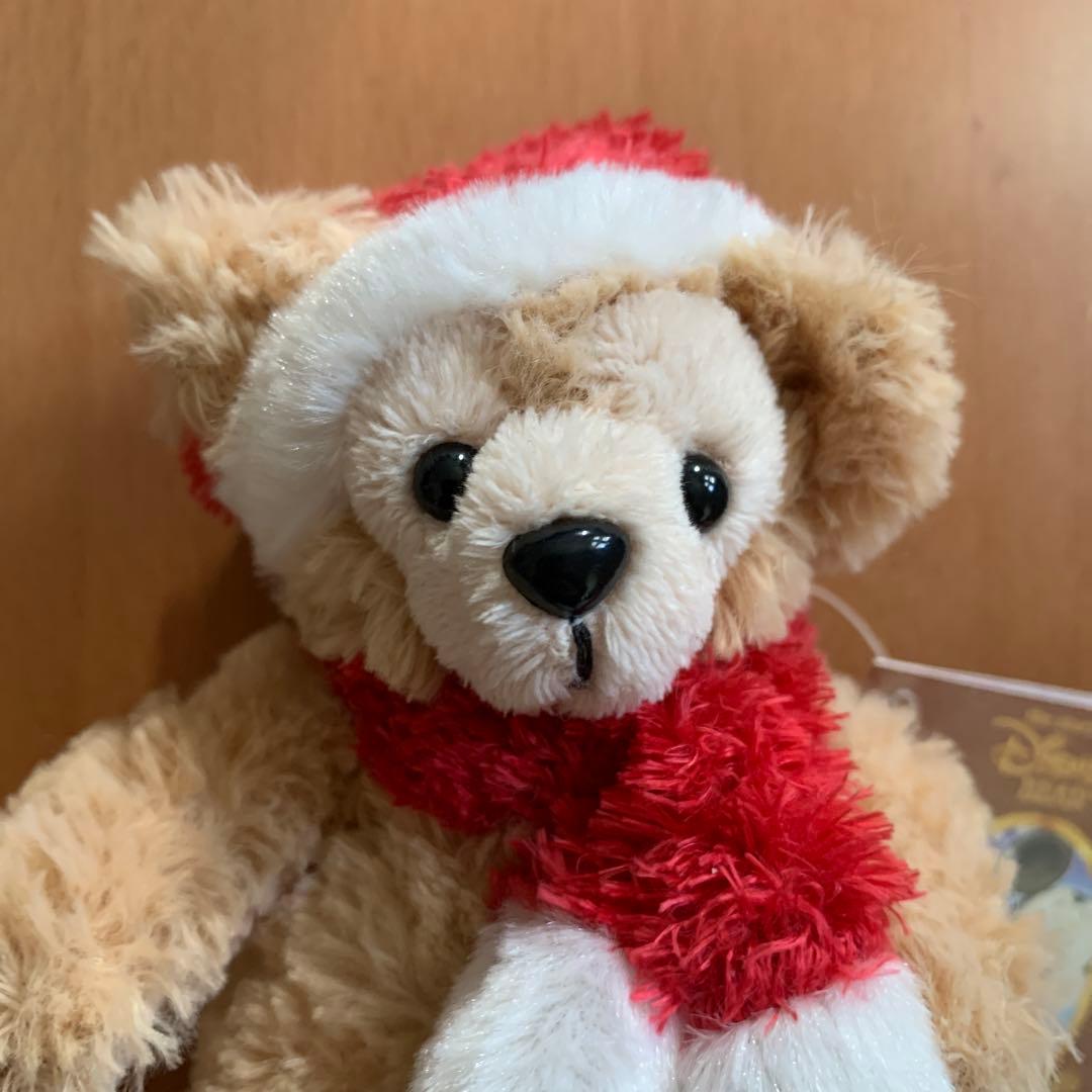 ダッフィー ぬいぐるみバッジ 2005年 クリスマス 初期 白タグ タグ付き