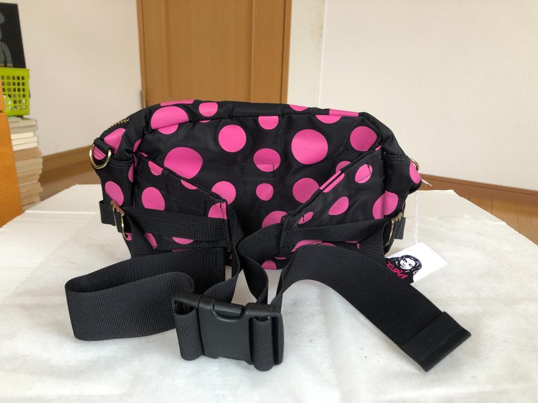 美品 ポーター 草間彌生 ウエスト ポーチ ボディー バッグ タンカー