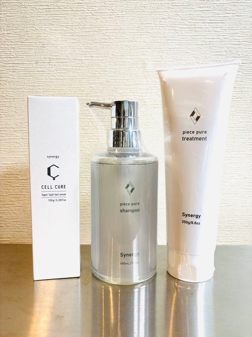 【新品未開封】シナジー　ピースピュアシャンプー＆トリートメント＆セルキュア synergy(シナジー) ピースピュアシャンプー 400ml | REJUBELLa