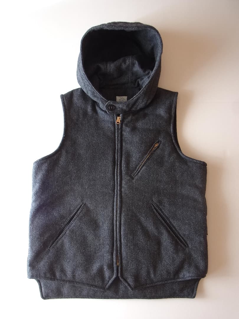 Post Overalls E-Z CRUZ VEST／ウールヘリンボーンベスト POST O'ALLS 