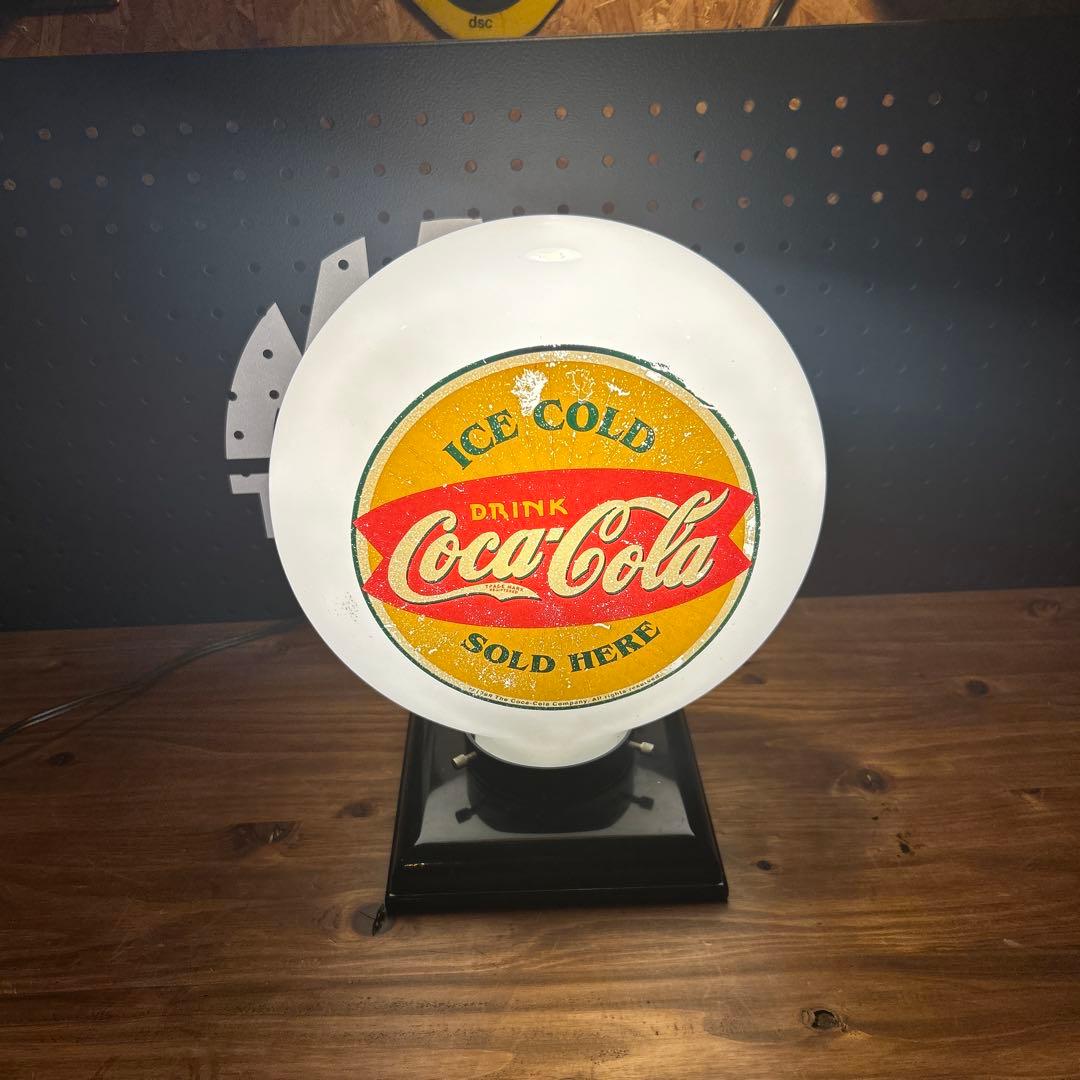 ヴィンテージ コカ・コーラ ランプ　ガソランプ Coca Cola（コカコーラ） 絶版 稀少 ヴィンテージ Coca-Cola 回転 缶型