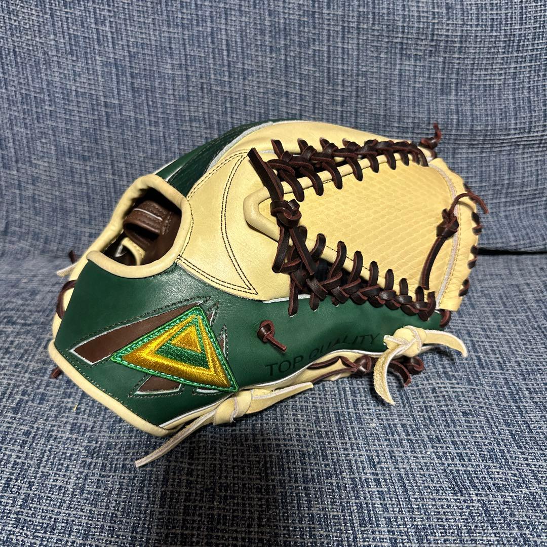 値下不可【中古】デルタ 一般軟式 内野グローブ DIF-2 薬指リング ネオステイタス ゼット 少年用 軟式グローブ 吉川モデル 内野手用 限定