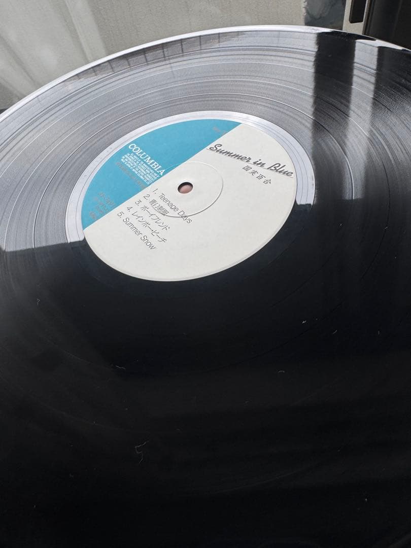 サイン付き！盤超美品 国実百合 SUMMMER IN BLUE レコード LP - 邦楽人気