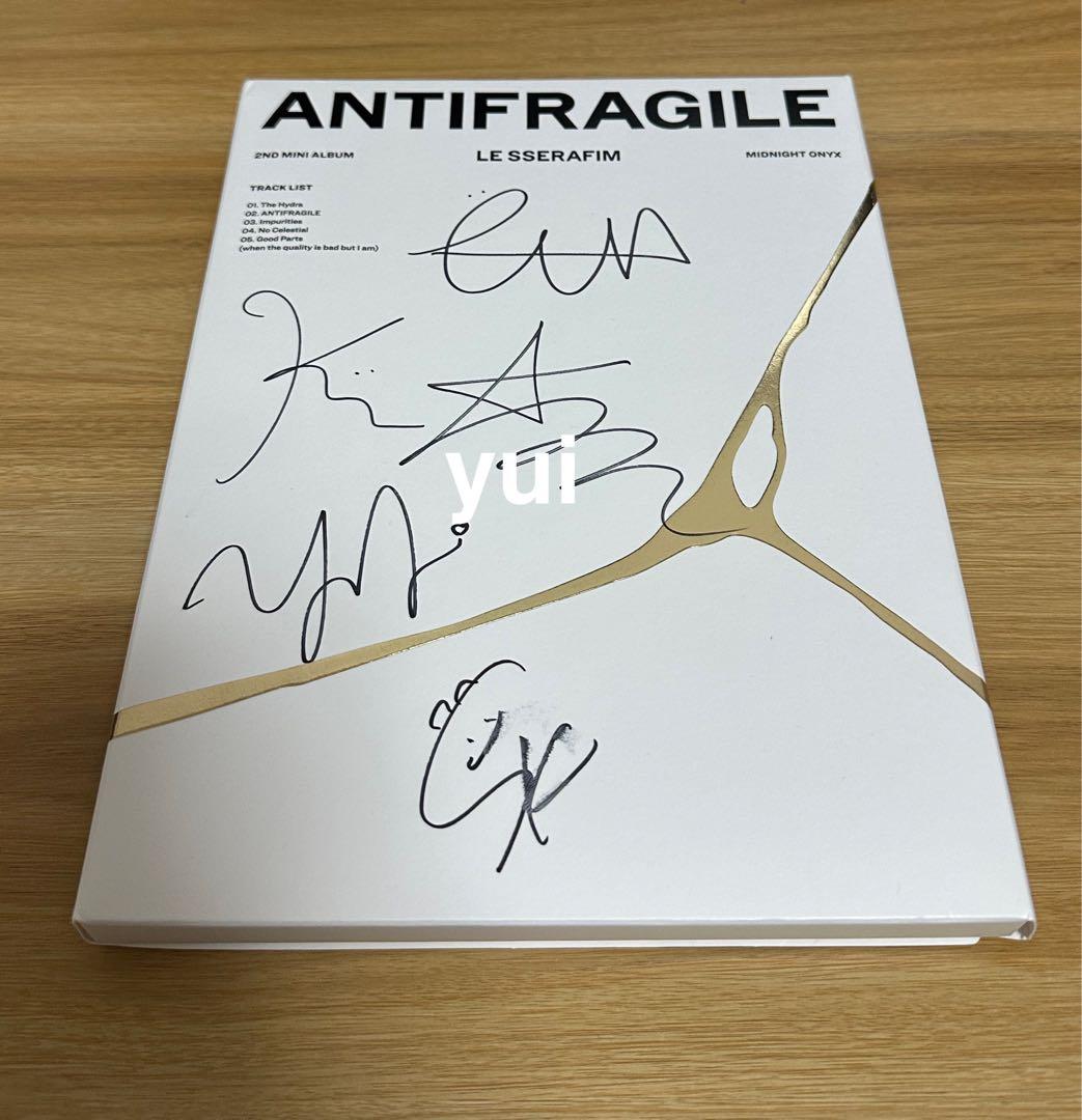 LE SSERAFIM ルセラフィム 直筆サイン入り アルバム サイン入り Le sserafim crazy アルバム vol 3 直筆サイン ル