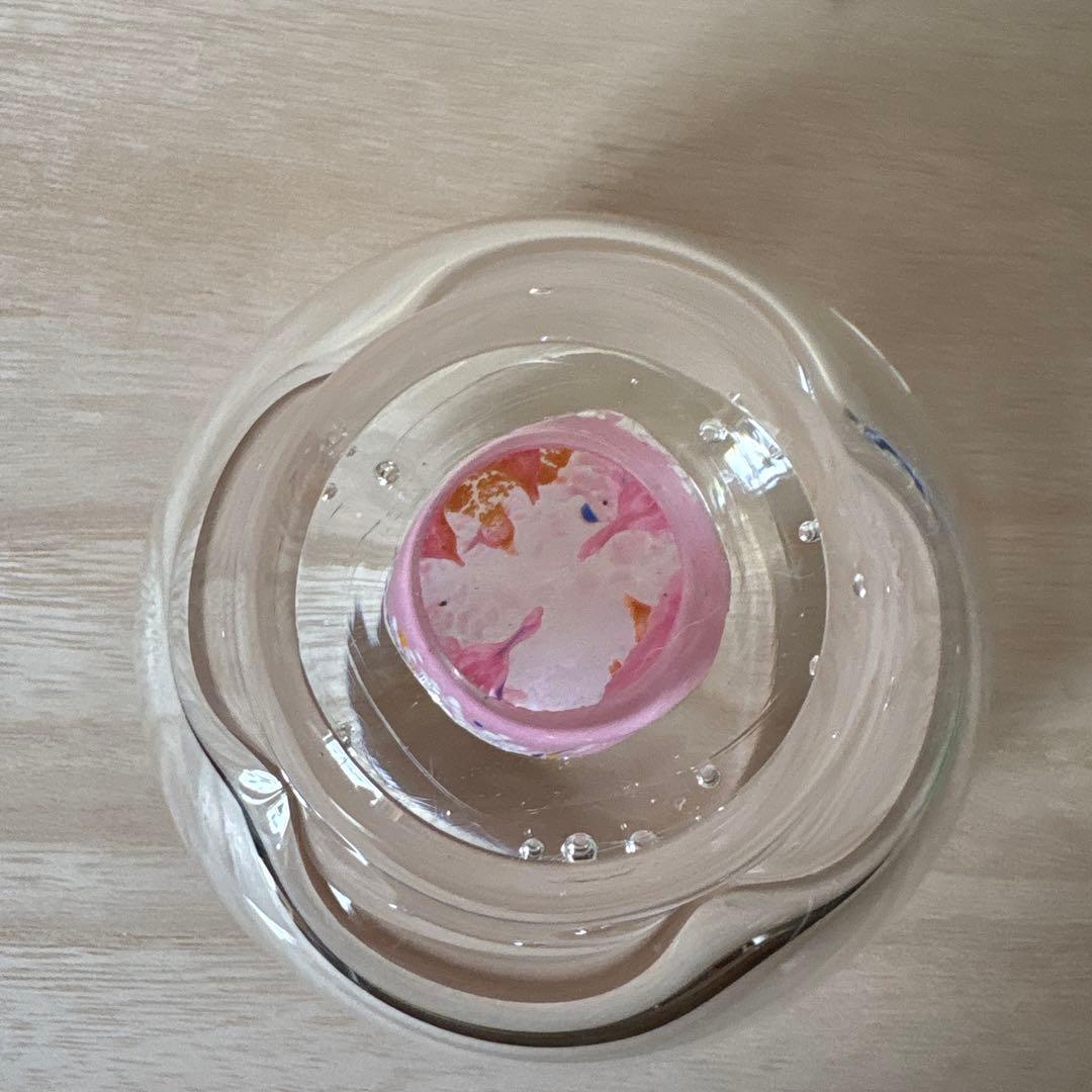 ガラス 黒木国昭 小鉢 ペーパーウェイト 花器
