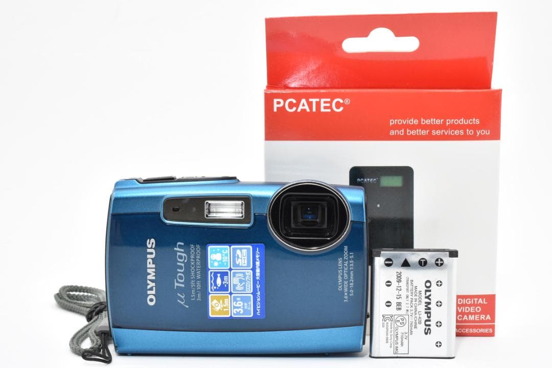 □美品□ オリンパス OLYMPUS μ TOUGH-3000 【防水・ブルー】 - メルカリ