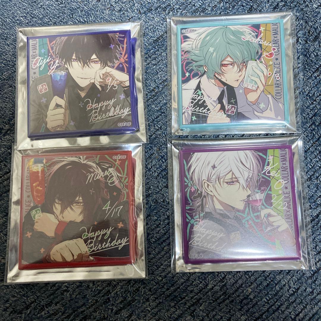 Collar×Malice スクエア缶バッジまとめ売り バーズデー
