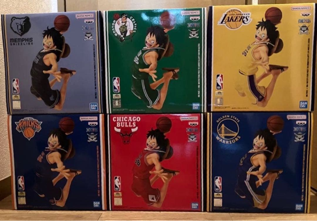 ワンピース × NBA ルフィ フィギュア 6種コンプセット ONE PIECE