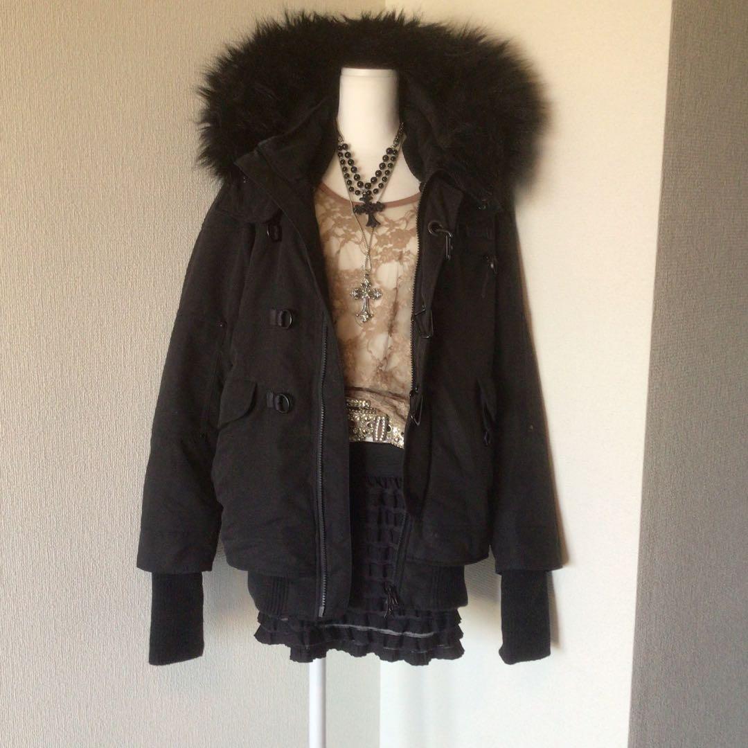 y2k 00s archive 平成ギャル　SLY グランジモッズコート　希少 y2k 00s archive ギミック モッズコート 平成ギャル グランジ 黒