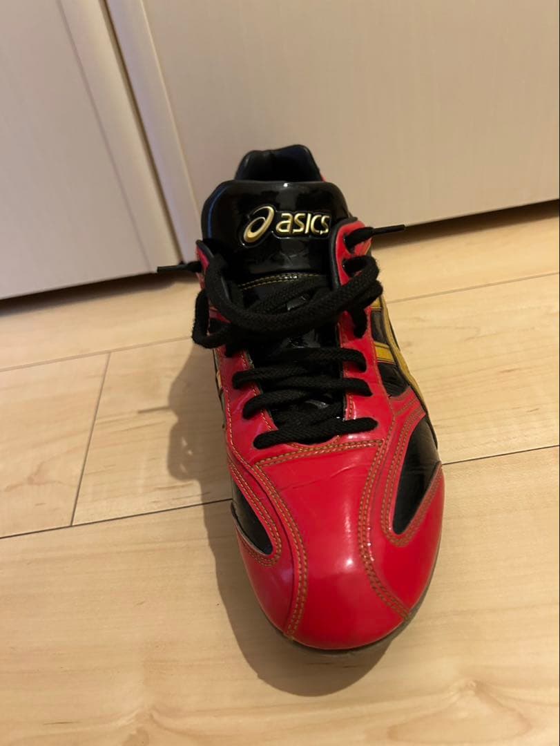 asics 赤黒金 スパイク 27.0㎝ 六角レンチ付き