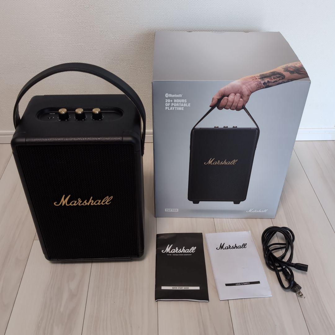 スピーカー・ウーファー Marshall TUFTON BLACK AND BRASS Tufton Black and Brass - Altavoz portátil | Marshall.com