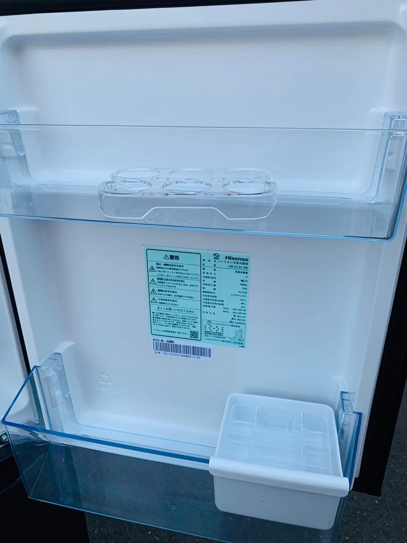 新生活応援✨2024年製✨ハイセンス135L 冷蔵庫✨極美品✨ガラス扉