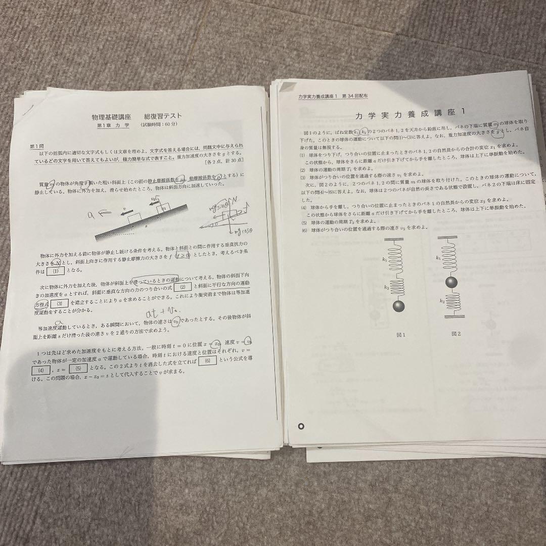 鉄緑会高二物理まとめセット野沢ひかる先生