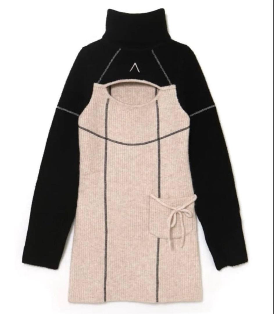 アンドマリー ANDMARY ニットワンピース milo mini dress