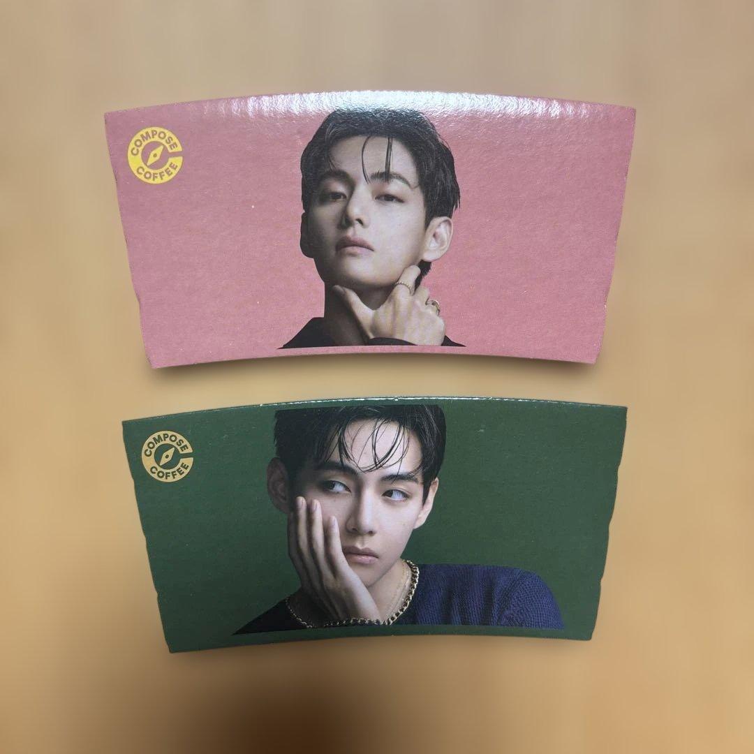 BTS テテ V コンポーズコーヒー カップホルダー2個セット - メルカリ