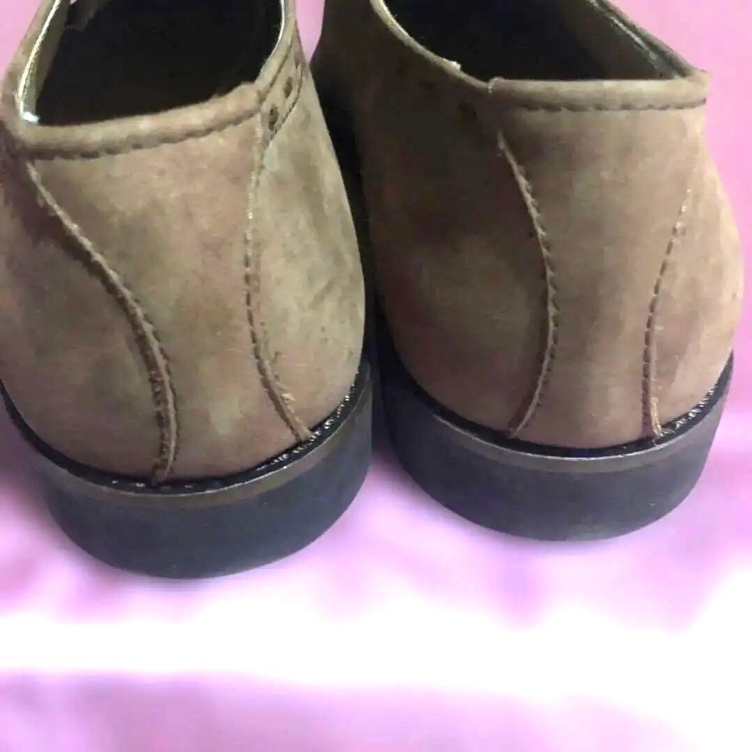 新品未使用 26.5cm Hush puppies 本革 プレーントゥ