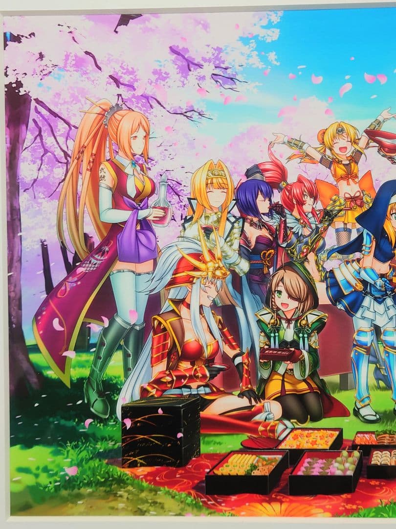 戦国乙女 複製原画/イラストボード/アートフレーム【花見】 - メルカリ