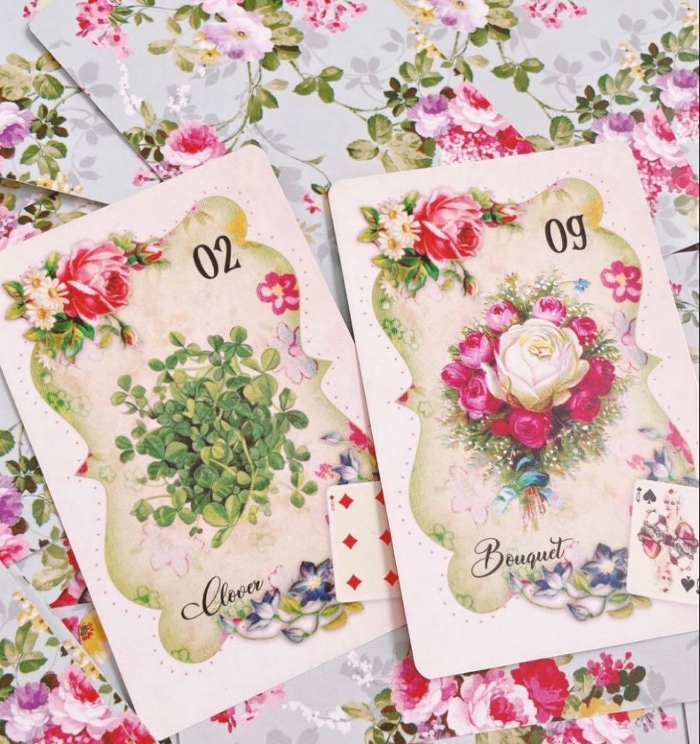 ✨薔薇柄✨乙女♥️で可憐な ルノルマンカード ⚜️ꕤフラワールノルマンꕤ 大人気 花柄のルノルマンカード｜正規輸入品 | タロクル｜TaroCle (海外