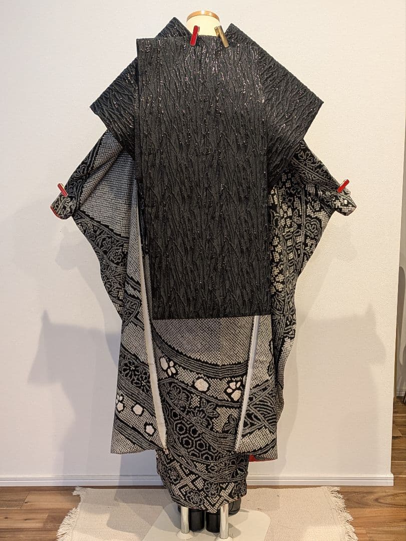 のん様 総絞り 振袖フルセット 身丈162裄67.5 黒 成人式 逸品 - メルカリ