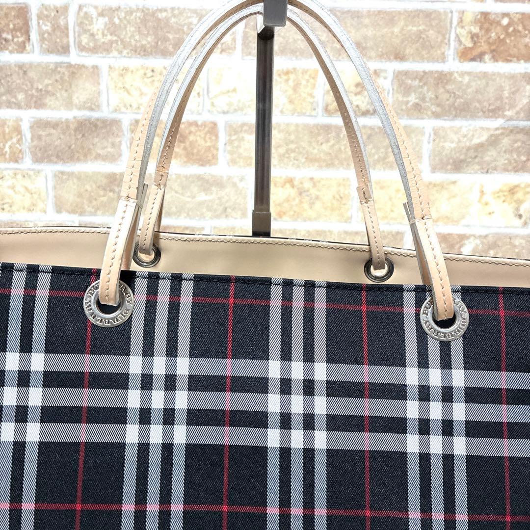 極美品 バーバリー ロンドン トートバッグ ノバチェック 大容量