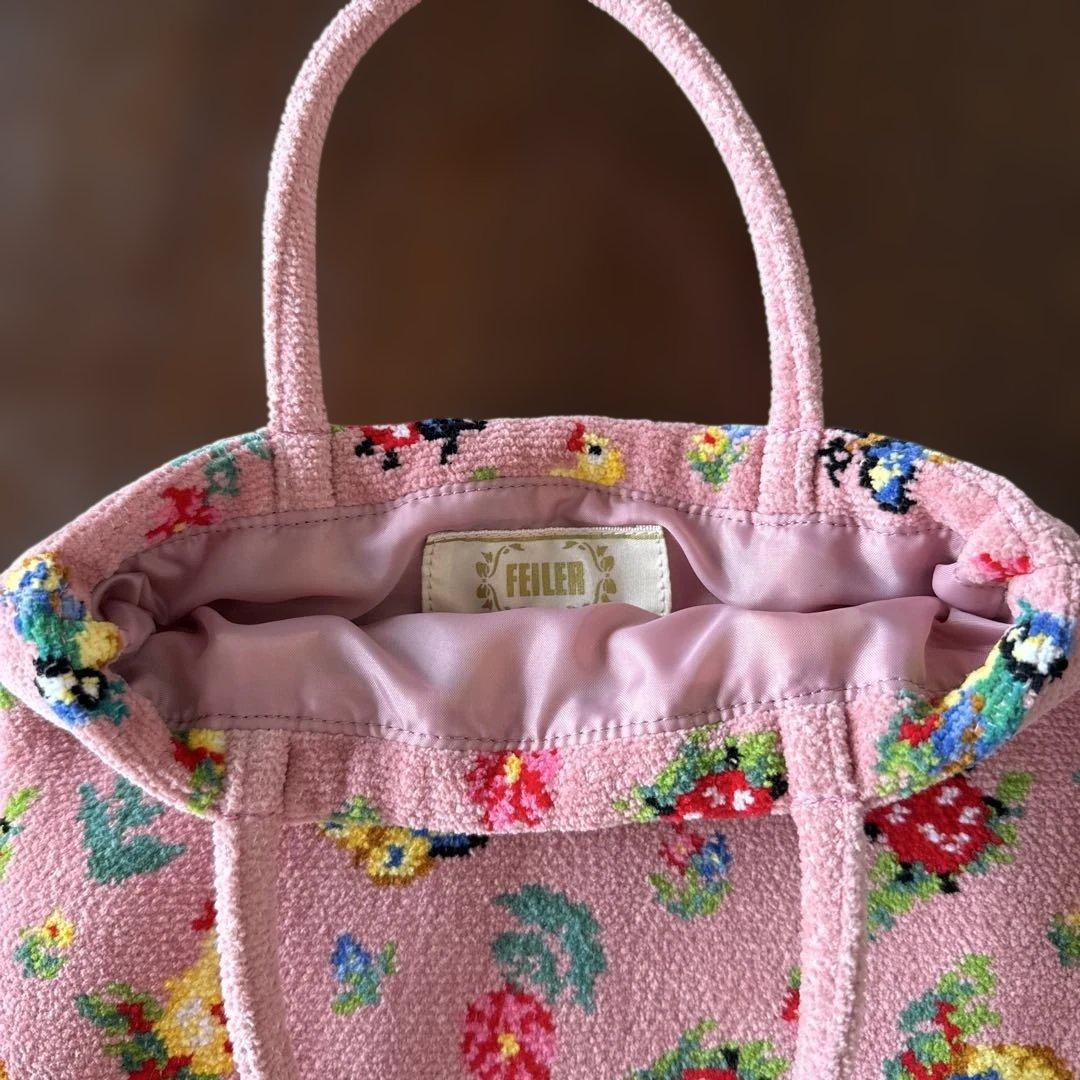 FELLER ハイジ 手付き巾着バッグ ピンク