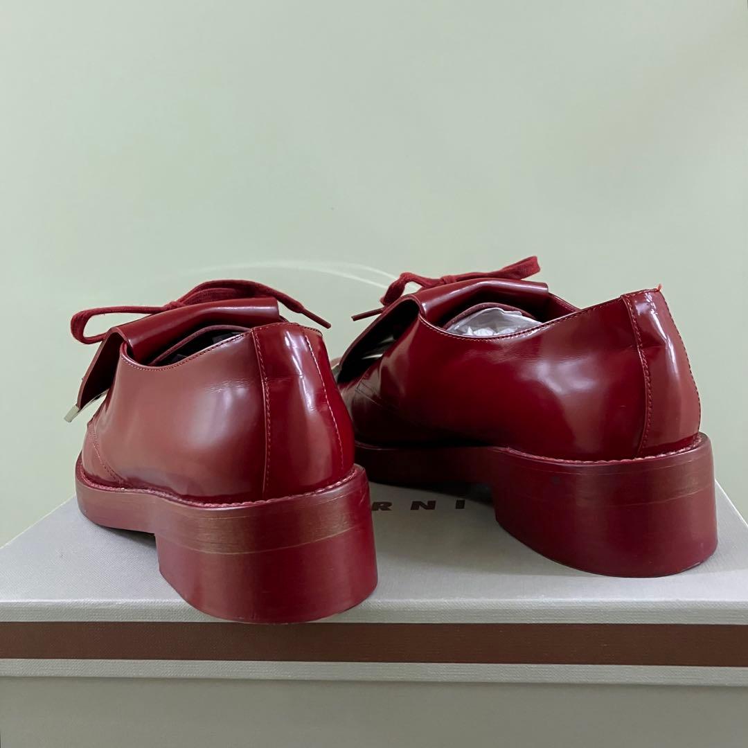 MARNI】RED メタルプレート キルトタン Oxford SHOES - メルカリ