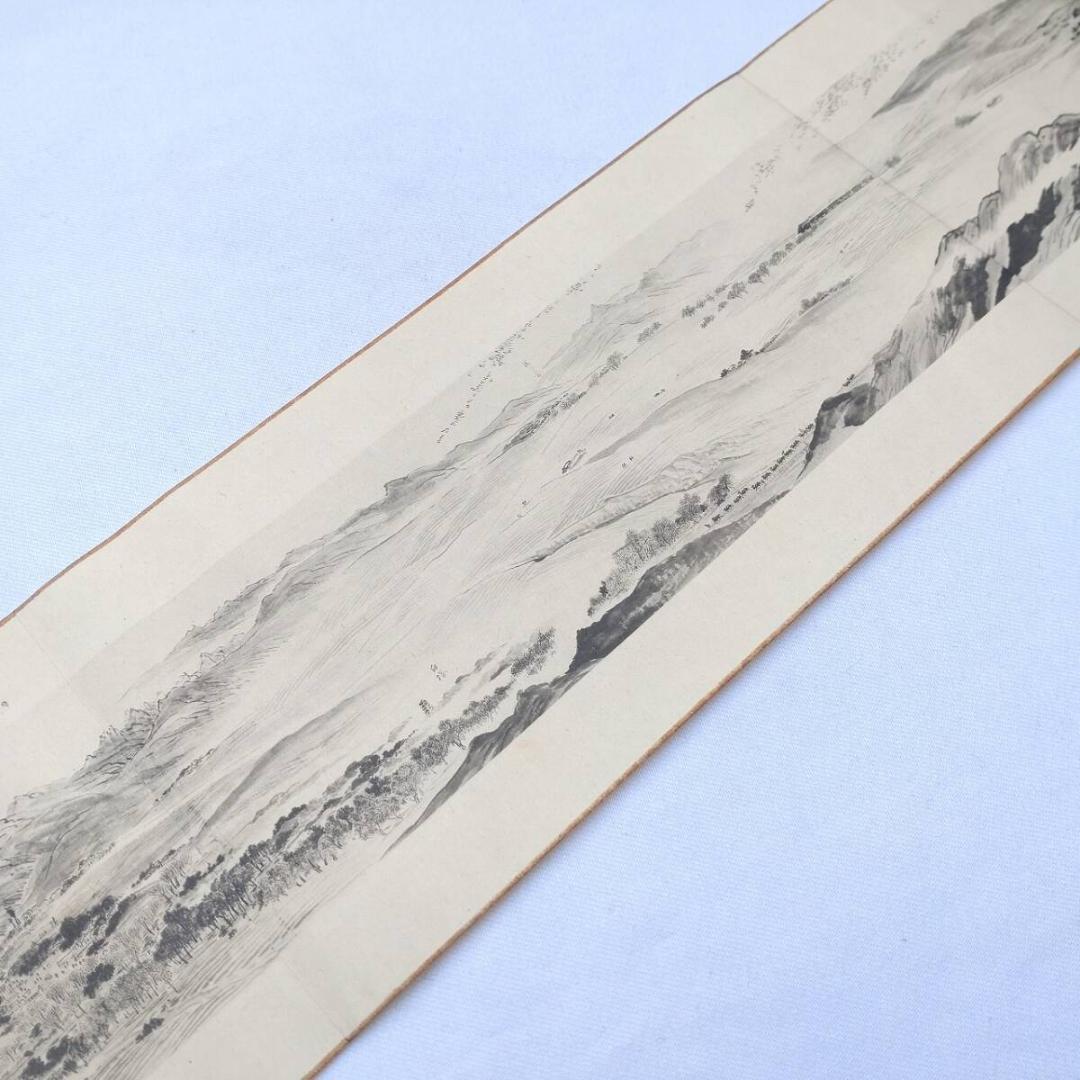 陰山図巻 山西 内モンゴル 大同府~大黄河 絵巻物 巻子 徳富蘇峰