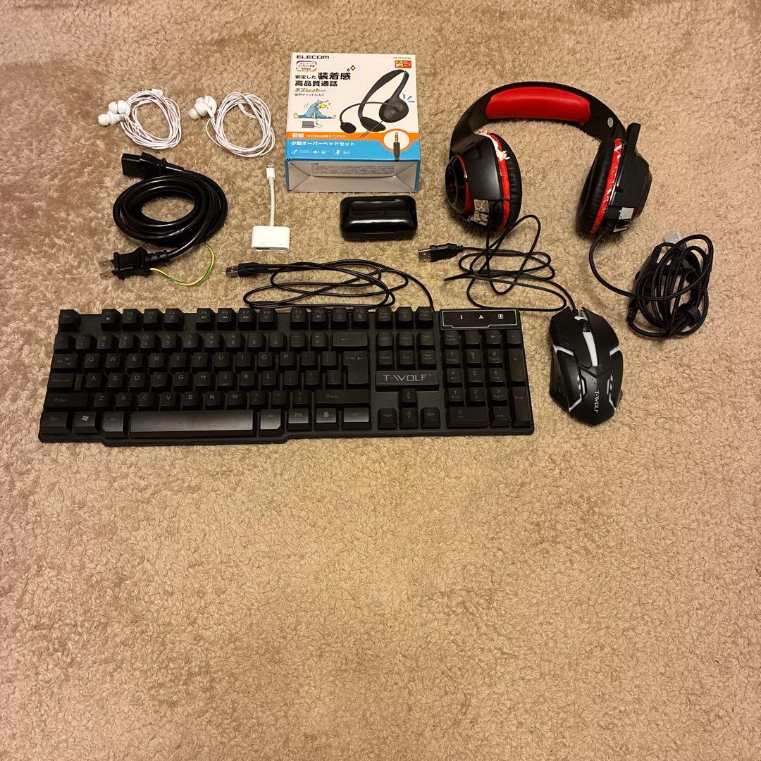 T-WOLF メカニカルキーボードとマウスその他まとめ売りセット 楽天市場】ゲーミングキーボード ゲーミングマウス 2点セット [T-WOLF