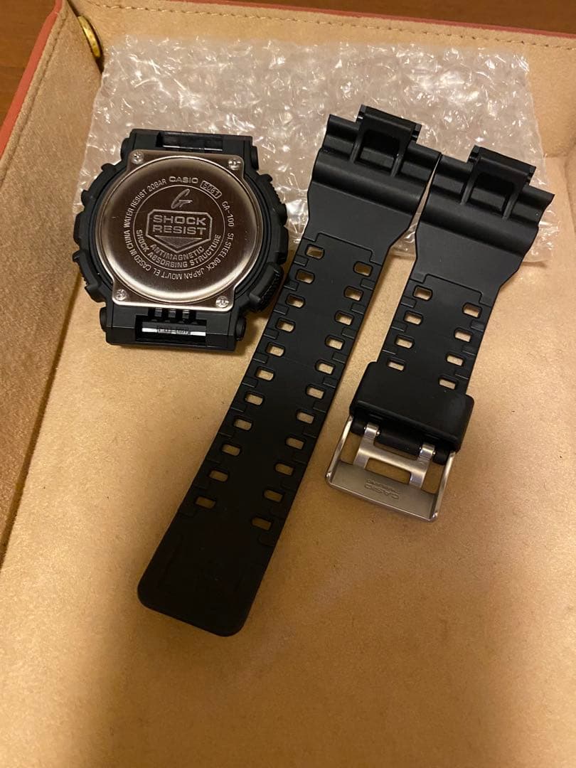 【 ベッカム着用G-SHOCKの電池新品 】 GA100 BLACK MODEL