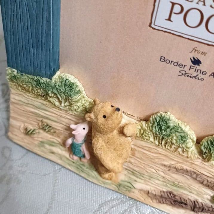 クラシックプー 大きめ フォトフレーム 写真立て ボーダーファイン