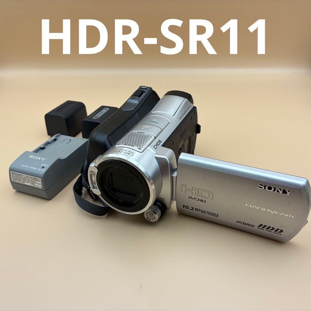 美品★ SONY HDR-SR11 大容量60GB内蔵 ツァイスレンズ Sony HDR-SR11 Handycam HD Camcorder 10.2 MP High Definition 1080P