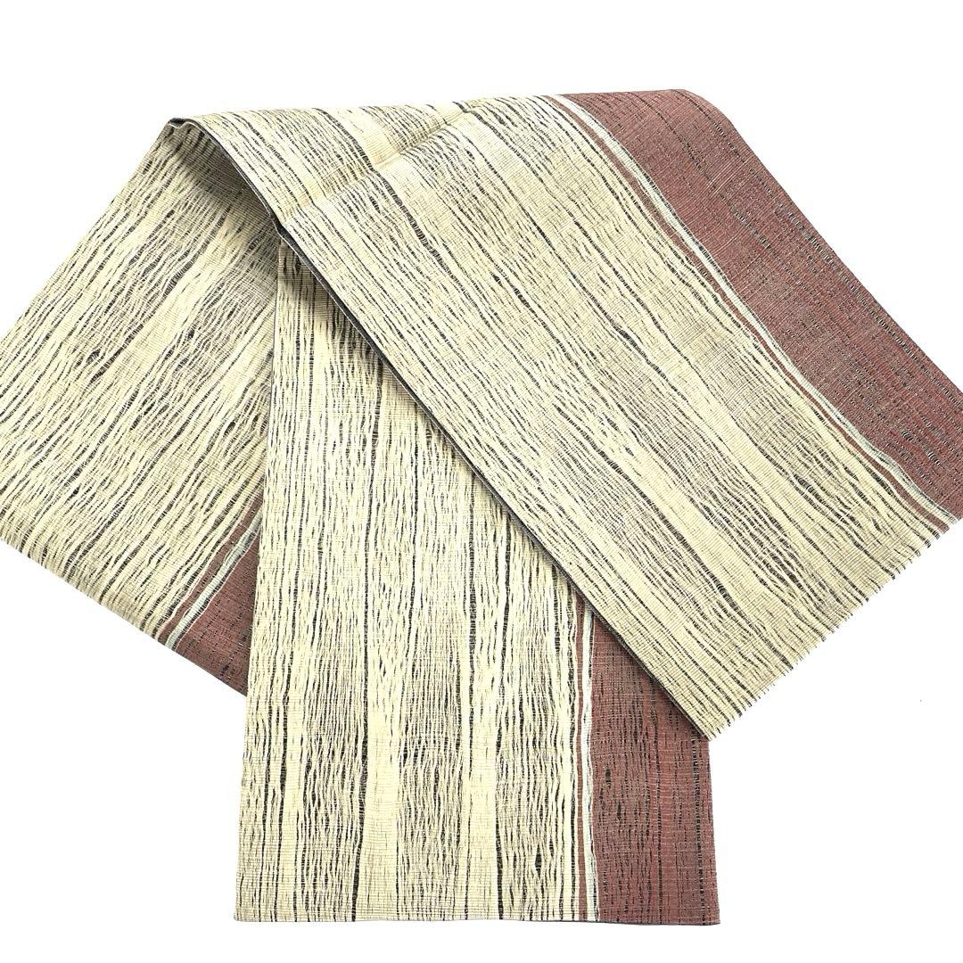 専用帯4661○小森草木染工房 小森久 草木染高級正絹両面全通リバーシブル