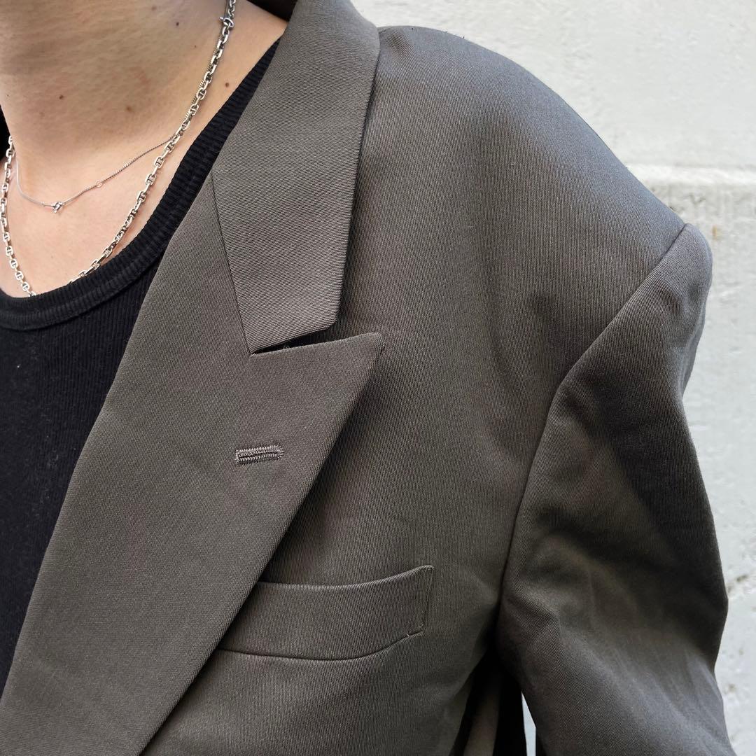 vintage ブラウン カラーセットアップ ダブルスーツ レトロ 菅田将暉