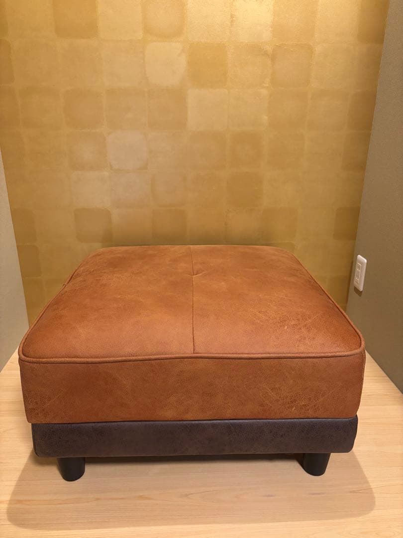 最終値下！ブラウン　スツール 約67cm×69㎝　美品です！ 3_000000008542.jpg?1678209904